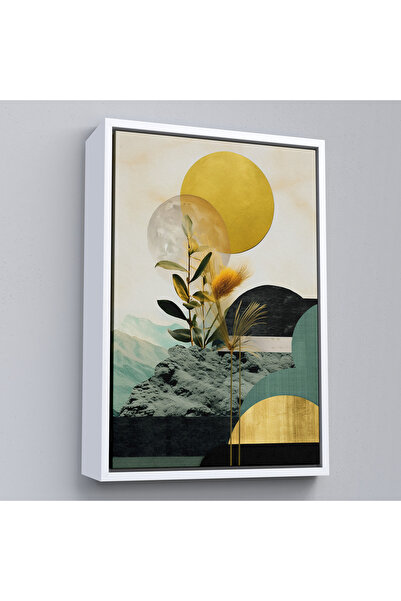 Oxyteez Pictură abstractă colorată cu cadru din lemn-8015