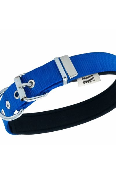 SAVEX Doggie Comfort Woven Bone Collar Royal Blue 2.5*37-45 Cm (DSBT-2562 M)