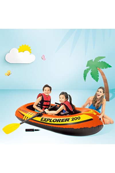 Intex Explorer 200 Inflatable Boat (185*94*41cm) (58330)