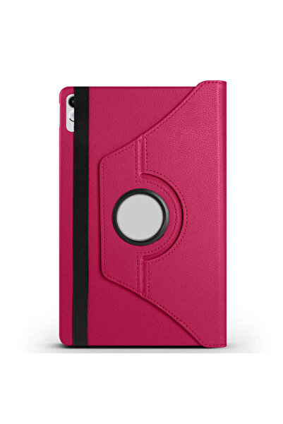 zore Lenovo Tab P11 11.5 (2Nd Generation) Tb350Uf Compatible Zore Rotatable Stand Case-Pink Dark