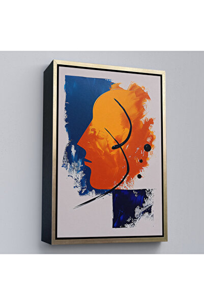 Oxyteez Tablo-7650 Siluetă umană abstractă cu cadru din lemn