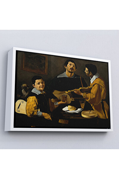 Oxyteez Diego Velazquez cu rama din lemn - Tablou Trei muziciani - Trei muzic...