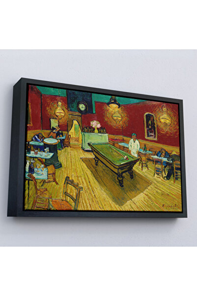 Oxyteez Vincent Van Gogh cu cadru din lemn - Pictură de cafea de noapte - The...