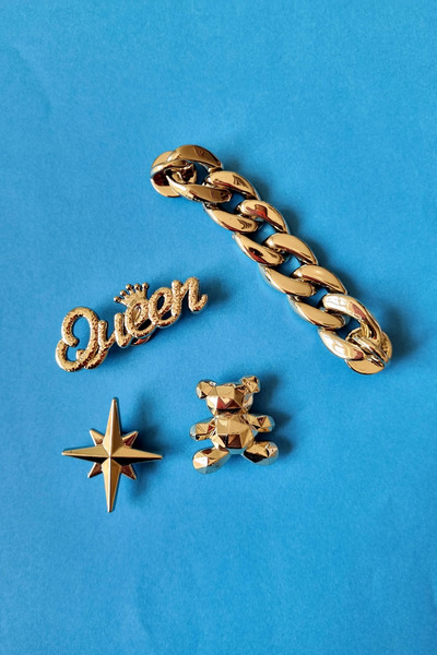 Trade Bazaar Queen Terlik Aksesuarı Jibit Kadın Terlik Süsü,Terlik Süsü,4 lü ...