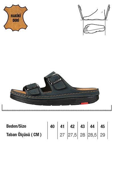Paleng Summer Genuine Leather Men's Slippers