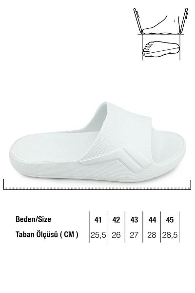 GEZER Yazlık Erkek Eva Banyo Bahçe Islak Zemine Uygun Terlik