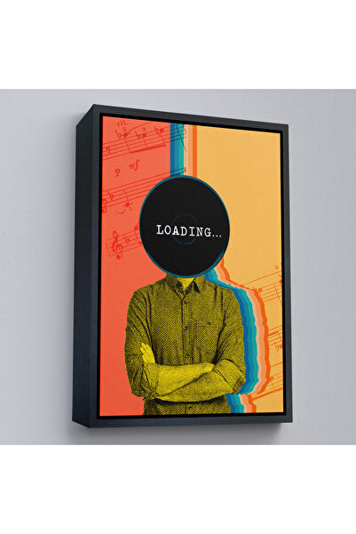 Oxyteez Diagramă de încărcare Pop Art cu cadru din lemn-7876
