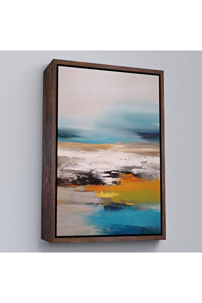 Oxyteez Pictură decorativă cu aspect de pictură în ulei cu cadru din lemn-7610