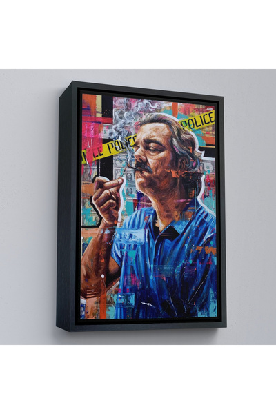 Limitless Ζωγραφική Pablo Escobar με ξύλινο πλαίσιο-7759