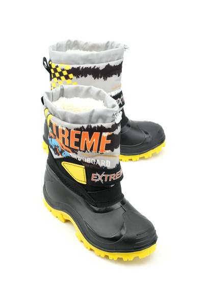 GEZER Winter Boy's Extreme Waterproof Snow Boots with Plush Inside