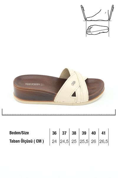 GEZER Summer Faux Leather High Heel Women's Daily Slippers