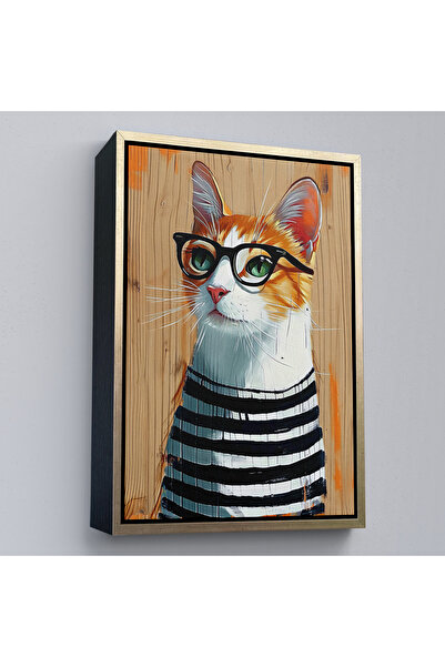 Oxyteez Pictură Cool Cat cu cadru din lemn-7644