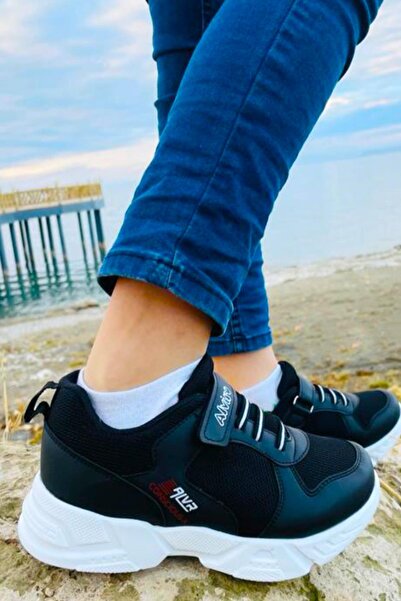 Kidx Унисекс маратонки Eco Conscious, леки и удобни черно-бели