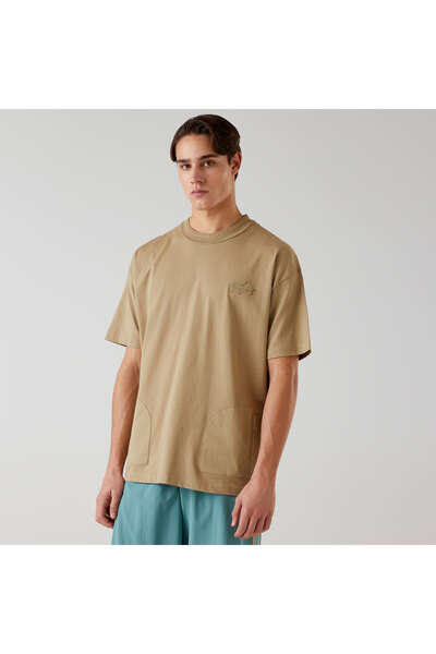 Lacoste x House of SuperStep Erkek Kahverengi T-Shirt