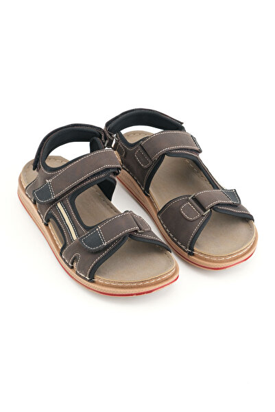 GEZER Men's Summer Sandals - Artificial Leather, Comfortable Sole, Adjustable