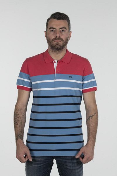 Arma Men's Light Sapphire Blue Polo Polo Collar T-Shirt Y7Tyo7173