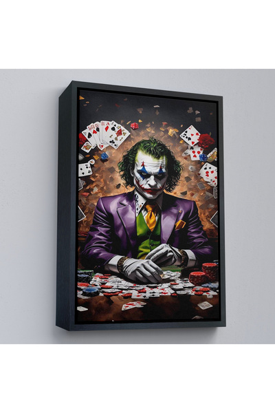 Home Tablou Joker cu cadru din lemn-7720