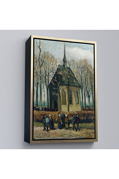 Oxyteez Vincent Van Gogh cu cadru din lemn - Învingerea bisericii reformate d...