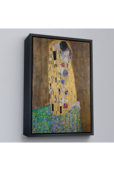 Oxyteez Pictură cu ramă din lemn The Kiss de Gustav Klimt - The Kiss By Gusta...