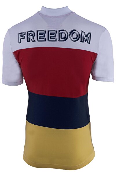 Arma Чоловіча біла футболка з коміром-поло Y21374274701