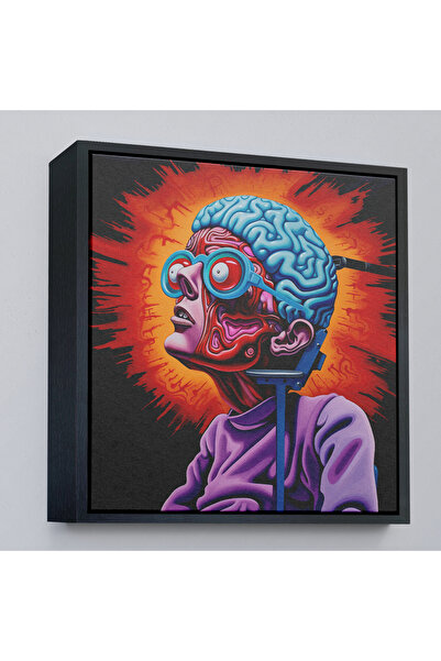 Home Diagramă de structură detaliată a creierului uman cu cadru din lemn-8328