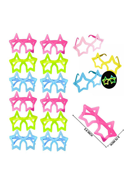 Marsilyan Phosphorescent Star Model Glow Party Glasses Glasses That Light up ...