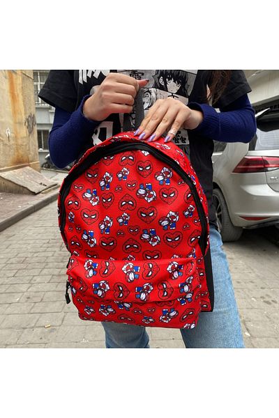 Köstebek Spiderman - Hello Kitty Couple School Backpack