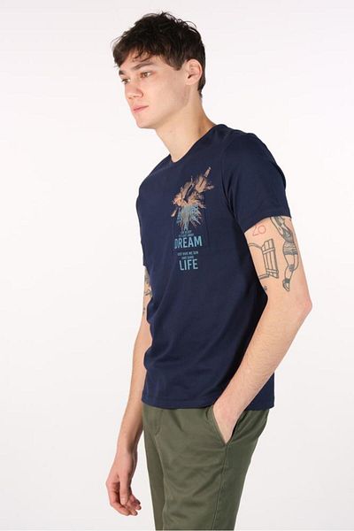 Arma Ανδρικό μπλουζάκι Navy Blue Crew Neck Y 22344401001