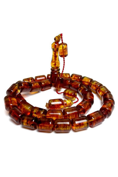 Tesbih Ruyasi Polonya Pres Damla Kehribar Tesbih Sistenli Kapsül Kesim Model