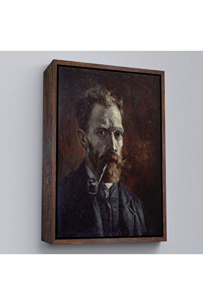 N NOXXO Vincent Van Gogh cu cadru din lemn - Pictură portret cu pipă-7461