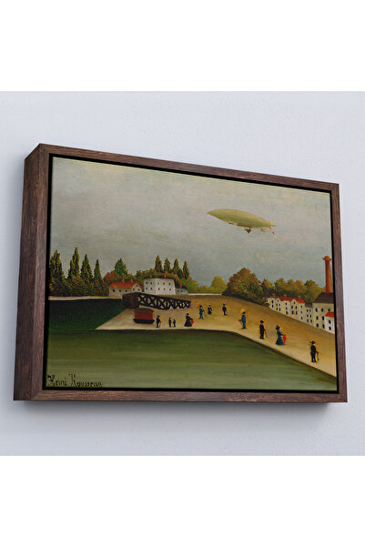 Oxyteez Henri Rousseau cu cadru din lemn - Tokyo Japonia Quai D'Ivry Pictură-...