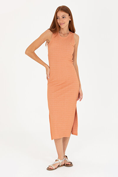 U.S. Polo Assn. Γυναικείο πλεκτό φόρεμα με λαιμόκοψη και μήκος μίντι 50263597...