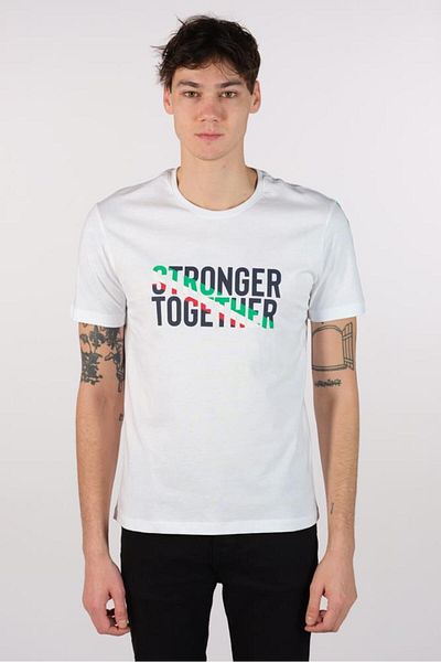Arma Tricou alb cu gât crew pentru bărbați Y 22344401601