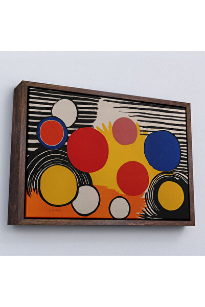 Home Alexander Calder cu cadru din lemn - Pictură cuib de păsări Bird'S Nest-7056