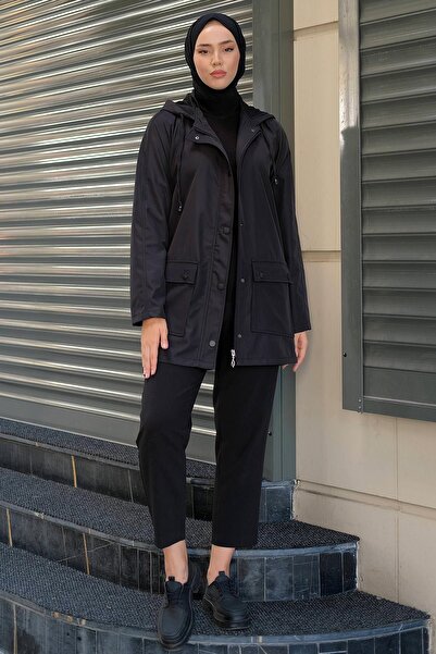 hafsamina Torba Cep Trençkot Siyah HM2275
