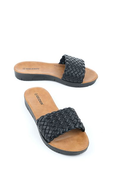 GEZER Summer Faux Leather Women's Slippers