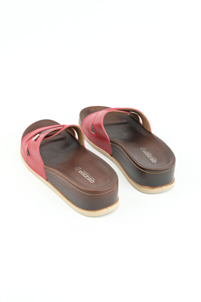 GEZER Summer Faux Leather High Heel Women's Daily Slippers