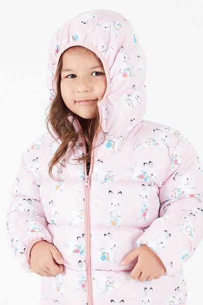 Cansın Mini Girl's Coat Character Printed Powder 15610