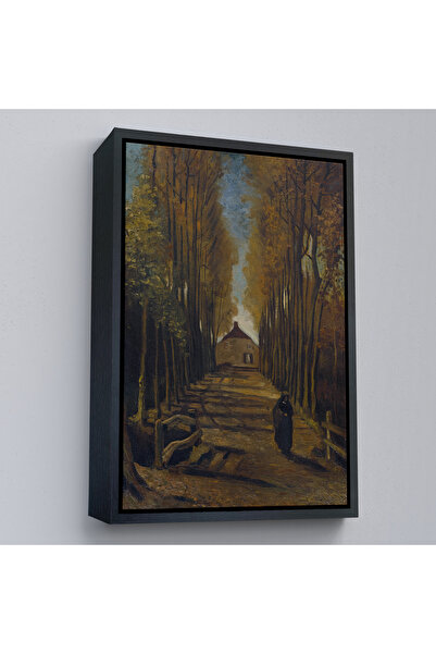 Oxyteez Vincent Van Gogh cu cadru din lemn - Pictură Avenue Of Poplars In Aut...
