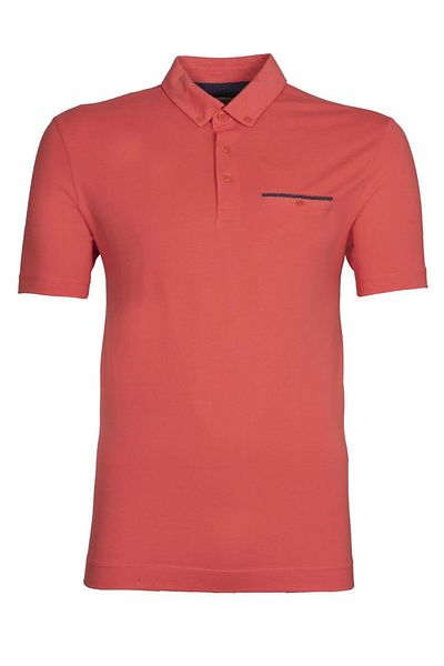 Arma Ανδρικό μπλουζάκι με κόκκινο Basic Slim Fit Polo Neck Y9tyo7968