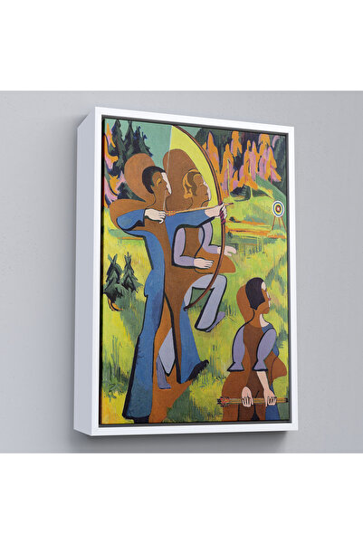 N NOXXO Ernst Ludwig Kirchner cu rame din lemn - Pictură Arcași - Archers-8064