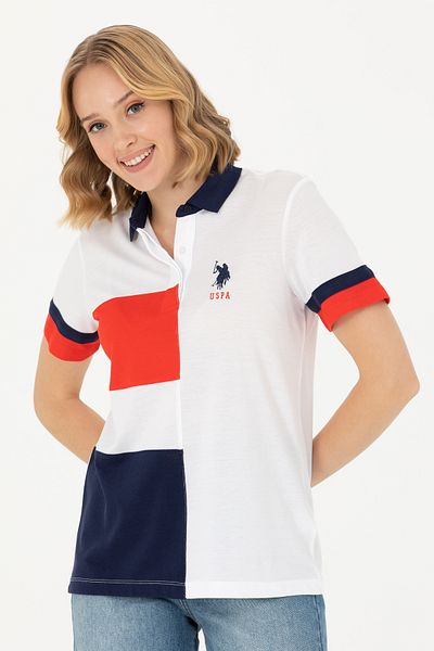 U.S. Polo Assn. Tricou alb pentru femei 50263689 -vr013