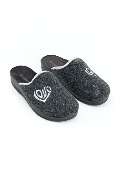 GEZER Γυναικείες παντόφλες για το σπίτι με ψηλή σόλα χειμώνα