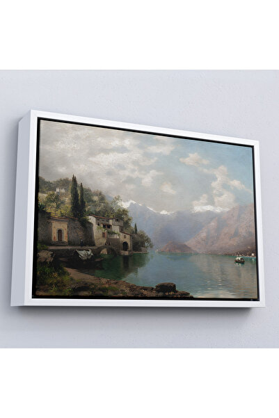 Oxyteez Ζωγραφική του ρεπόρτερ Robert Schultze' Komo Lake με ξύλινο πλαίσιο -...