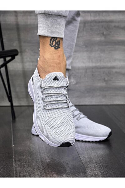 homiro Γκρι πλεκτά Αθλητικά παπούτσια με κορδόνια με σόλα Phylon