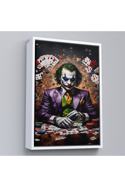 Home Tablou Joker cu cadru din lemn-7720
