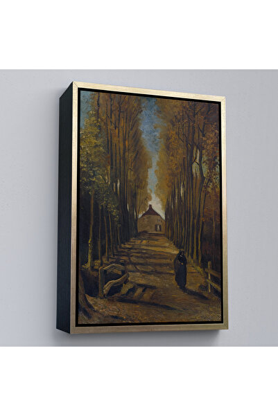 Oxyteez Vincent Van Gogh cu cadru din lemn - Pictură Avenue Of Poplars In Aut...