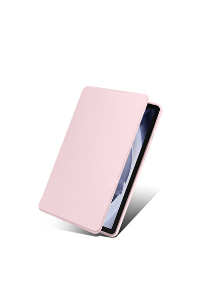 zore Galaxy Tab A9 Case Compatible Zore Thermal Pen Compartment Rotatable Stand Case-Navy Blue