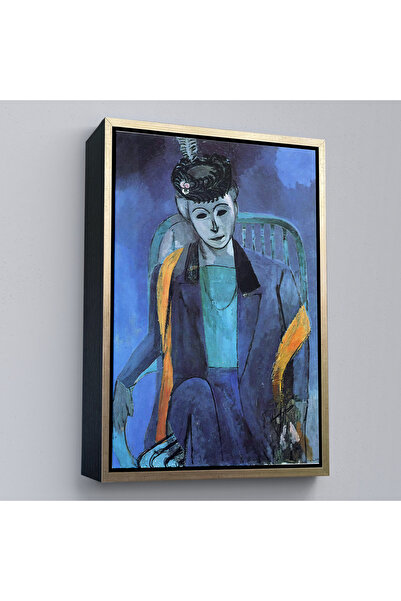 Oxyteez Henri Matisse cu cadru din lemn - Portretul doamnei Matisse-7324