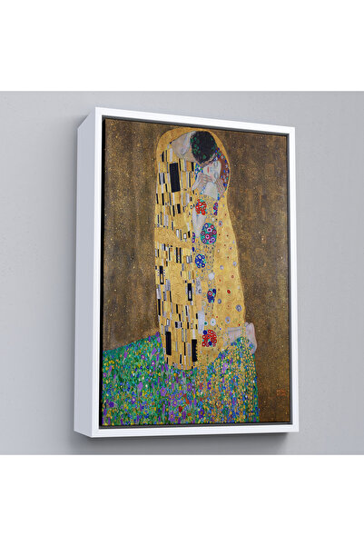 Oxyteez Pictură cu ramă din lemn The Kiss de Gustav Klimt - The Kiss By Gusta...